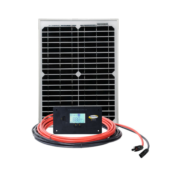 Go Power! 20W Eco solar trickle charger kit with 10A controller