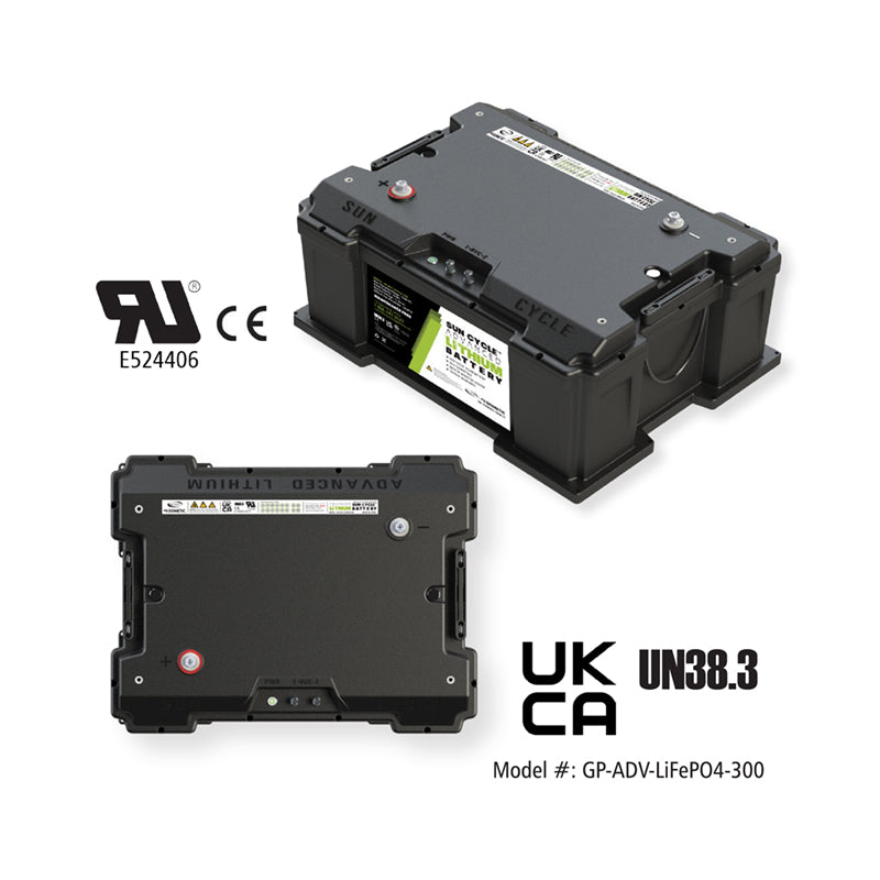 Go Power! 300Ah Advanced Lithium battery, front view
