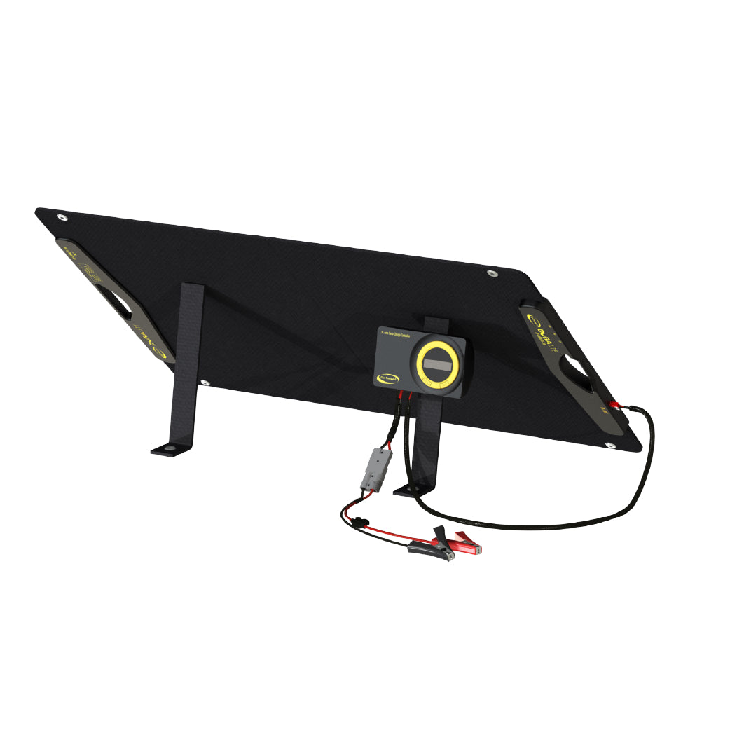 Go Power! DuraLite 100W portable folding solar kit with built-in 30A lithium controller