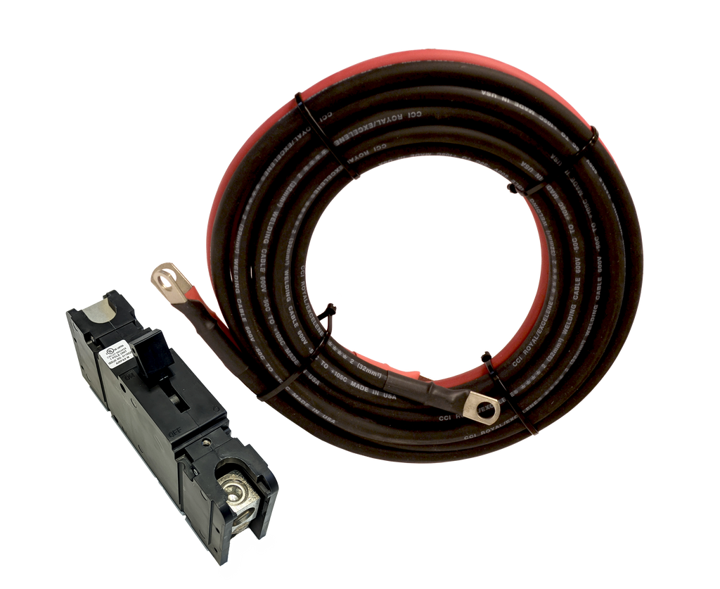 Go Power! inverter install kit - DC cables, Class T fuse and holder