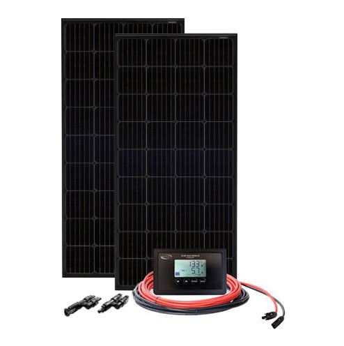 Go Power! 400W Overlander RV solar kit - two black panels with 30A Bluetooth controller