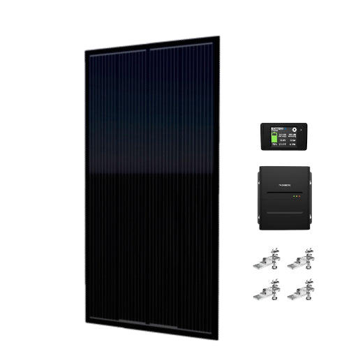 Go Power! 190W OBSIDIAN Series 9 low-profile solar kit with PowerTrak MPPT controller (KIT1056)