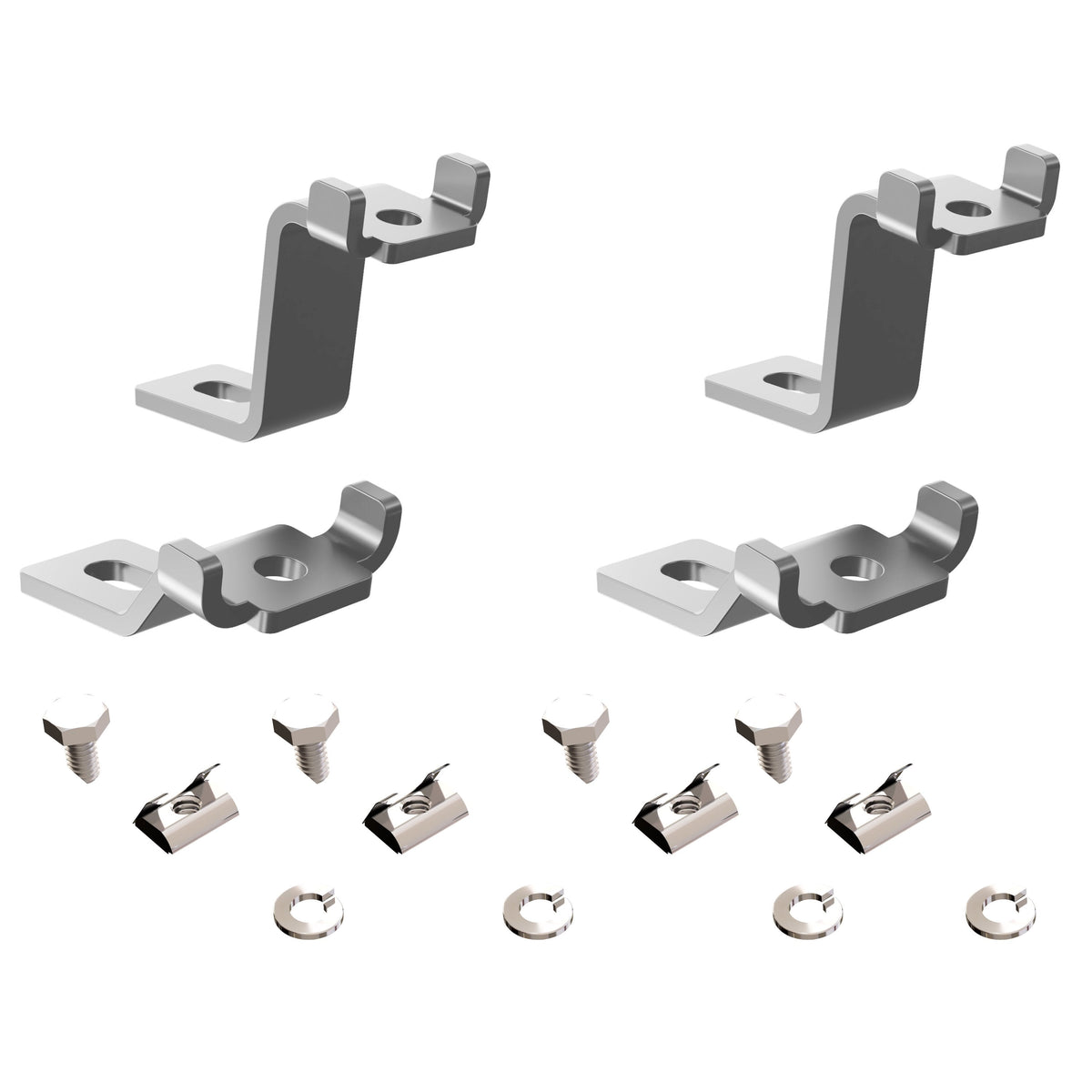 Zamp Solar silver mounting feet for curved roofs (Airstream)