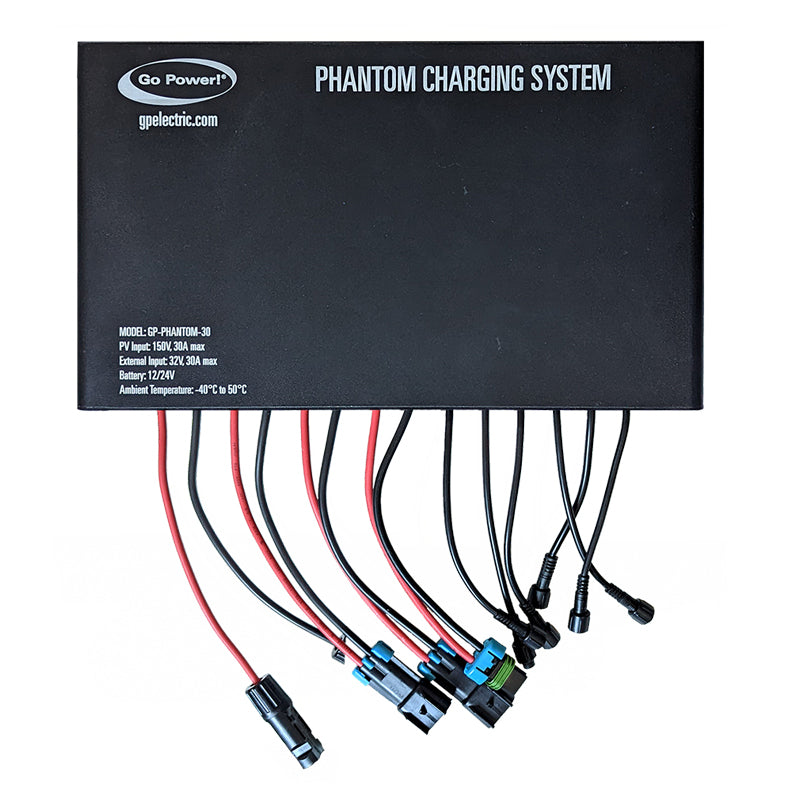 Go Power! GP-PHANTOM 30A dual-source MPPT solar and alternator DC-DC charge controller