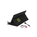 OBSIDIAN Series 45W portable solar panel on its carry-case stand, for Winnebago motorhomes with a Zamp Solar sidewall port