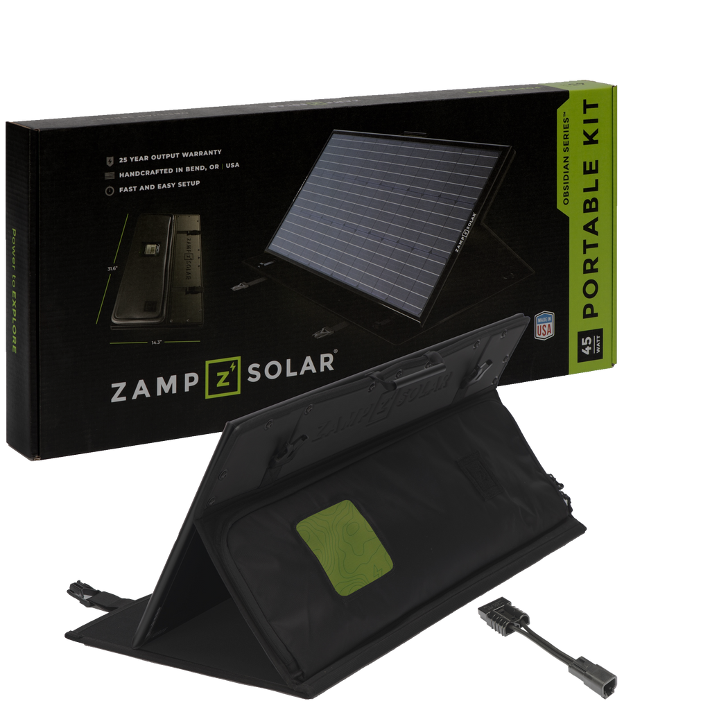 Zamp Solar OBSIDIAN Series 45W portable solar kit for Dometic PLB40