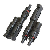 Go Power! Solar Branch Connector Kit for 2 Panels in Parallel – 1M2F + 1F2M Pair (SC-BC-1-2-Kit)