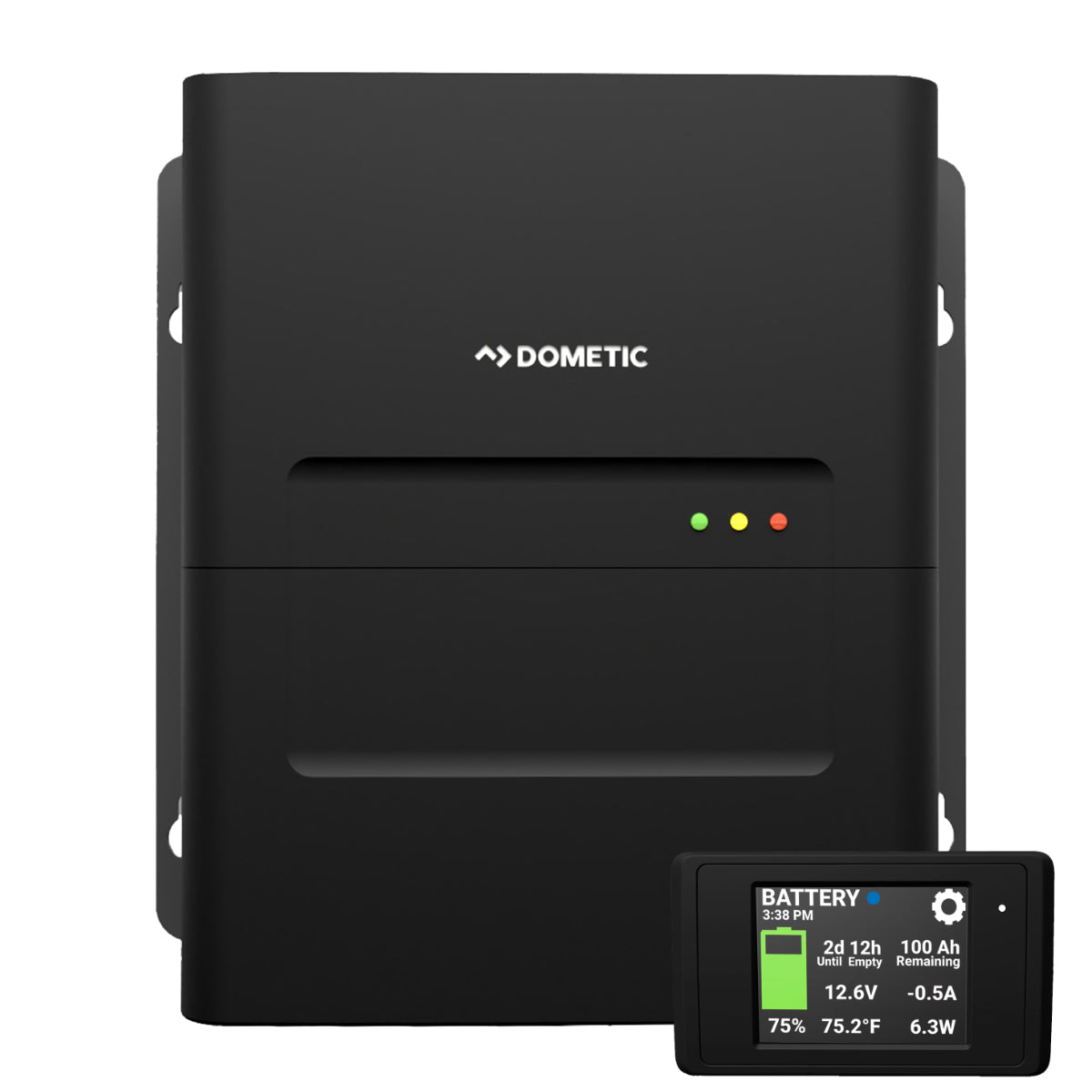 Dometic SC-DB-MPPT dual bank MPPT solar charge controller with PowerTrak display