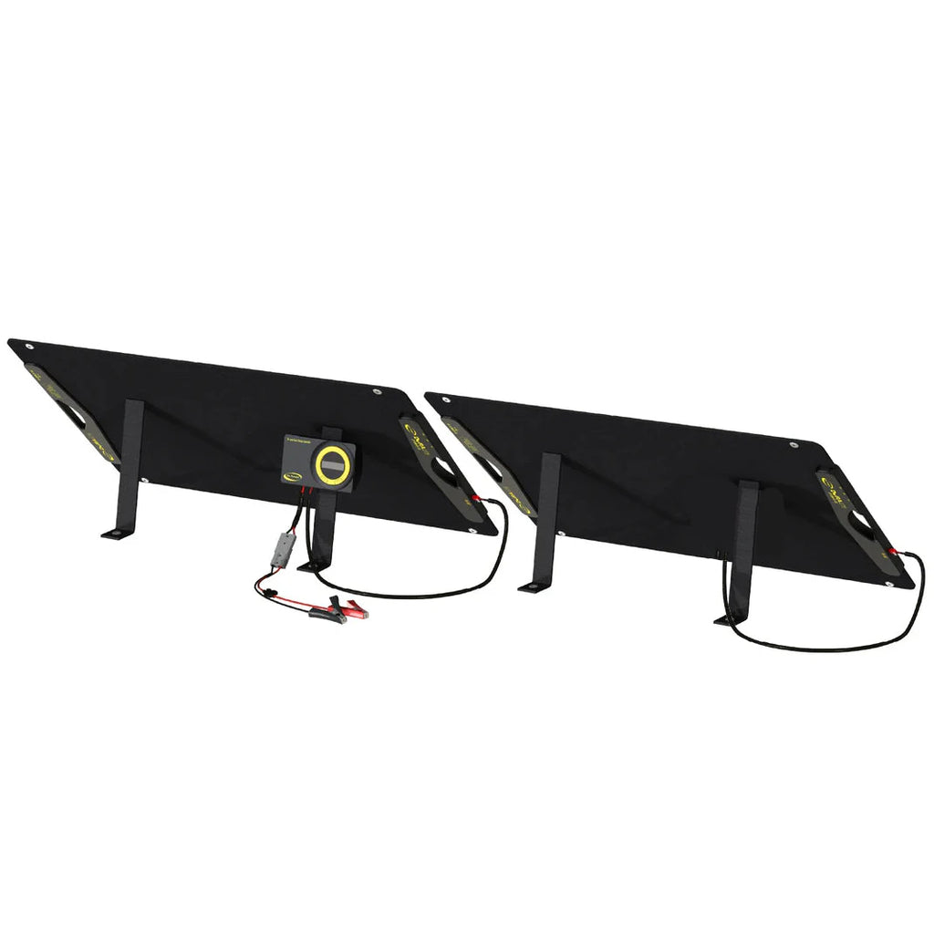 Go Power! DuraLite 200W portable folding solar kit - two 100W panels with 30A lithium controller