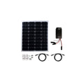 Go Power! 80W universal off-grid solar kit with sealed 15A MPPT controller, mounting feet and SC (solar connector) cables