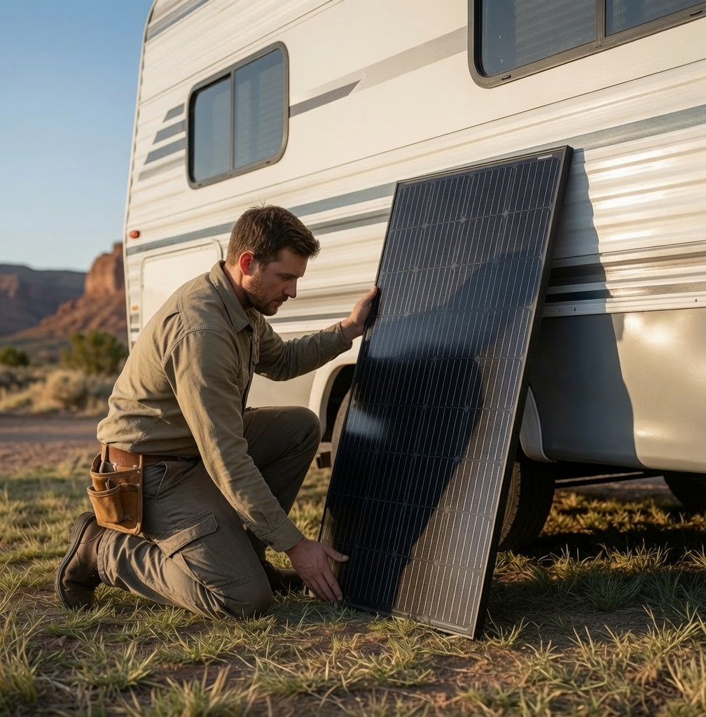 Go Power! 200W Overlander expansion panel - solar branch connectors (SC) and mounting hardware