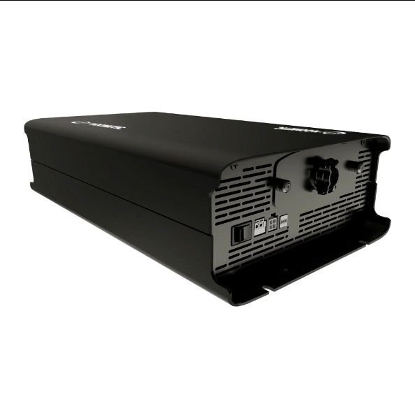 Go Power! Smart Sine Wave hardwire pure sine wave inverter, 12V, angled front view
