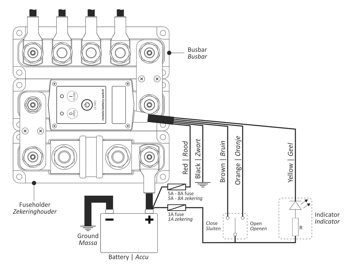 Remote Battery Switch wiring schematic