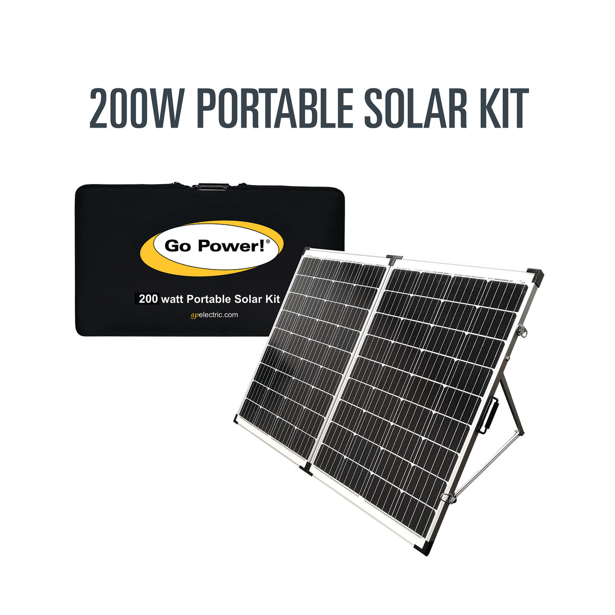 GP-PSK-200 200W portable solar kit with carry case