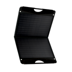 Go Power! DuraLite 100W panel deployed on kickstand legs