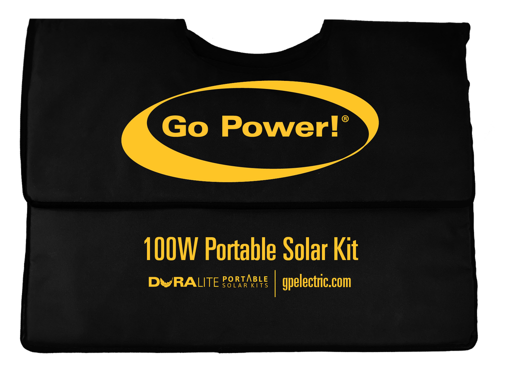 Go Power! DuraLite expansion panel folded for transport