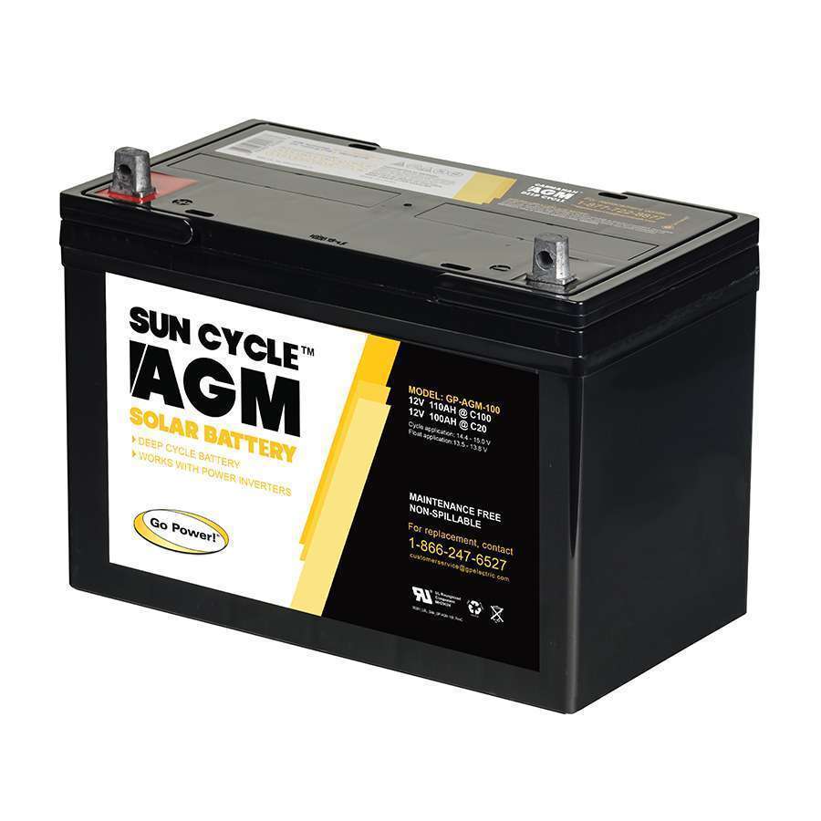 Solar AGM 12 Power Cycle Sun Volt Battery | Go