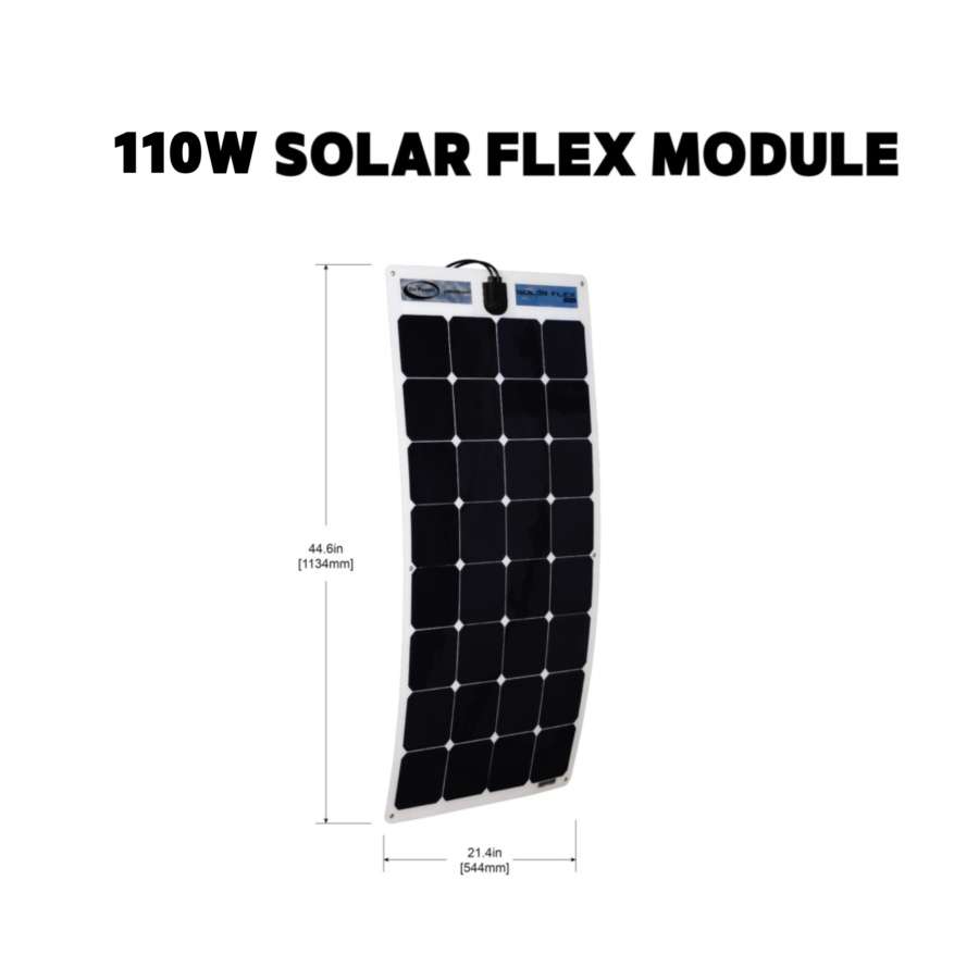 tornado Dirección volatilidad 110 watt Solar Flex Module | Go Power