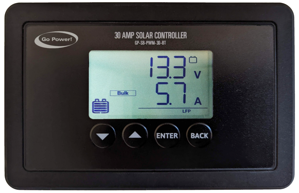 30 Amp Single Bank Bluetooth®Enabled Solar Controller Go Power